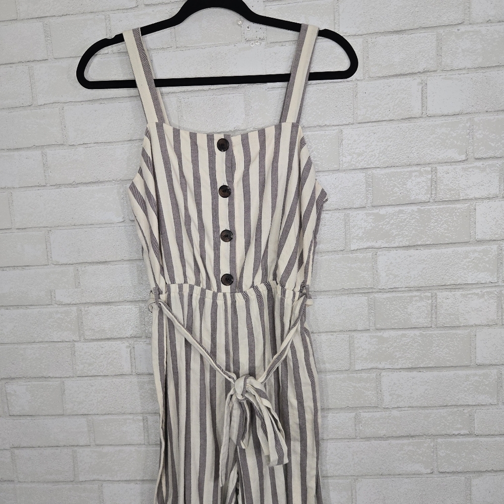 Maurices stripe tie front jumpsuit - Picture 5 of 15